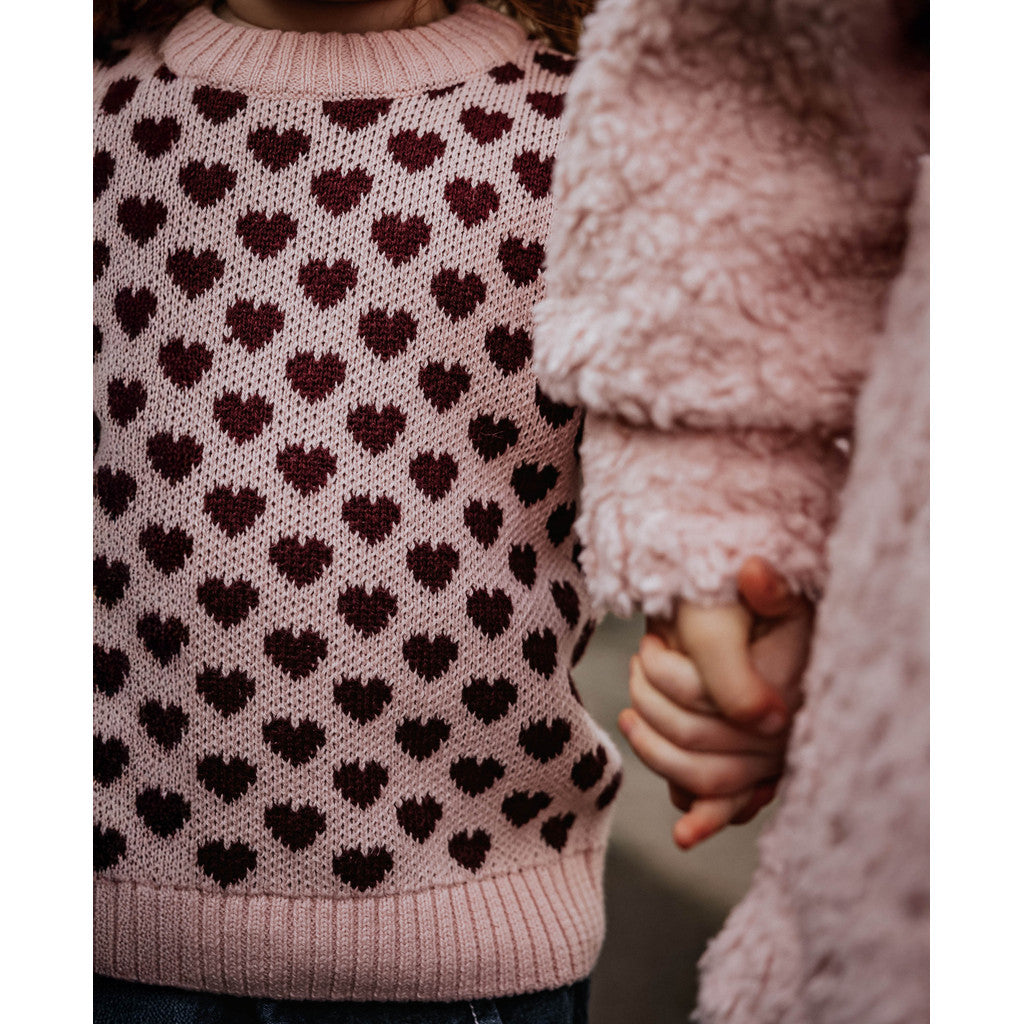FLIINK -  JANIE CASHMERE HEART PULLOVER