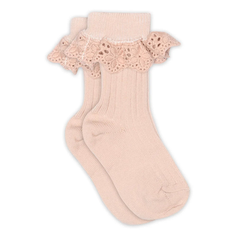 Lea socks - lace - Rose Dust
