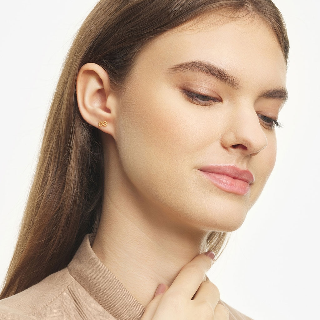 Ørestik - Infinity Love Earring  - Gold
