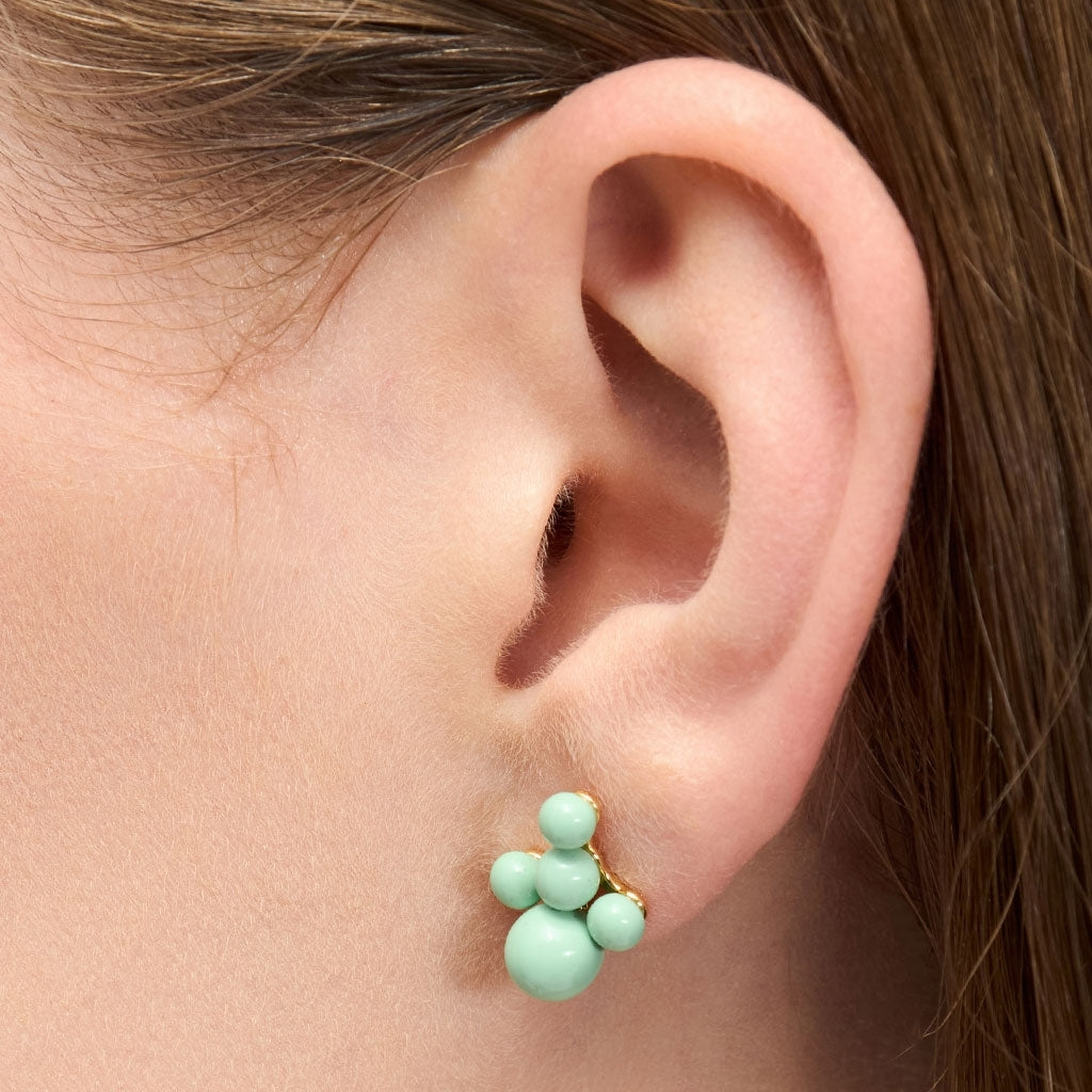 Ørestik - Bouquet Cloud earring - Seasalt Green