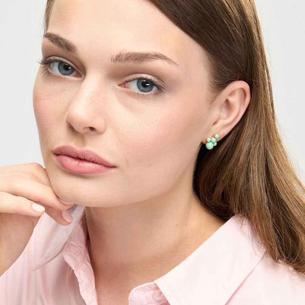 Ørestik - Bouquet Cloud earring - Seasalt Green