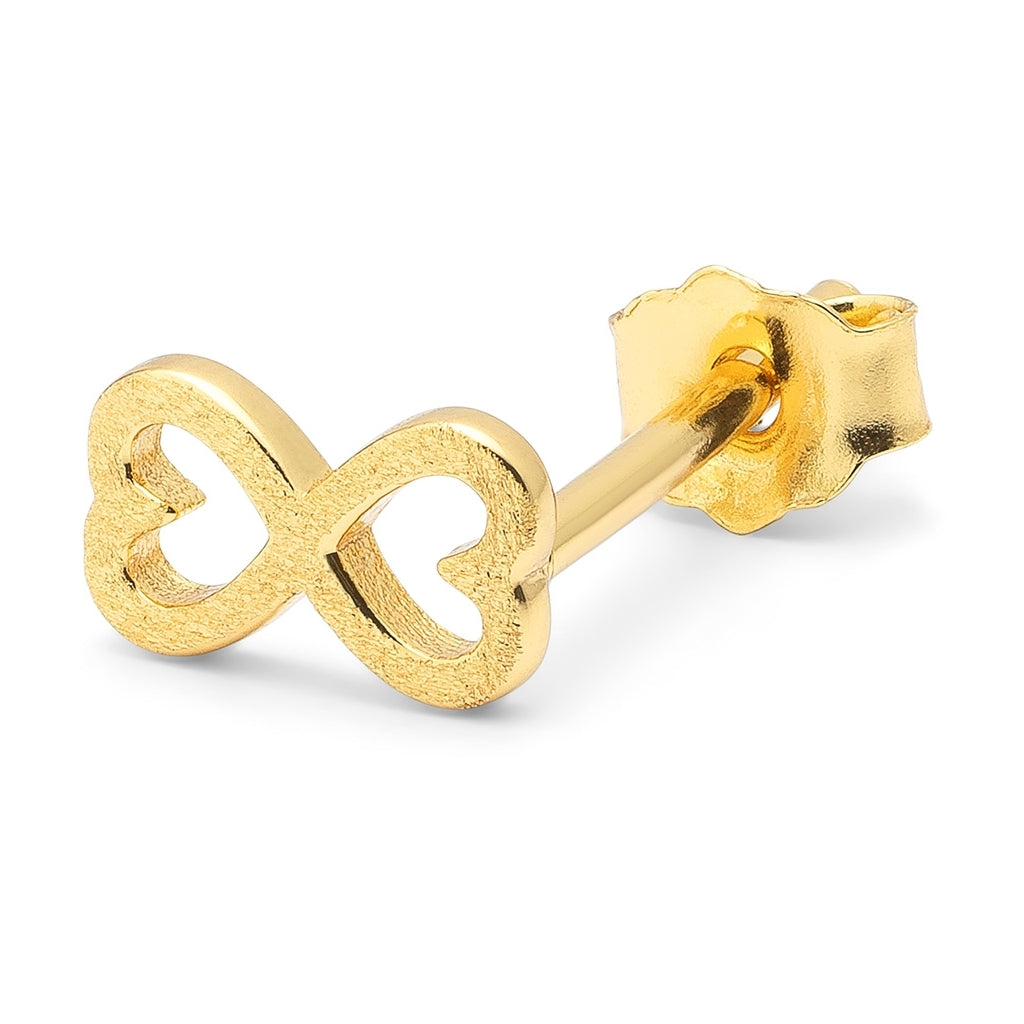 Ørestik - Infinity Love Earring  - Gold