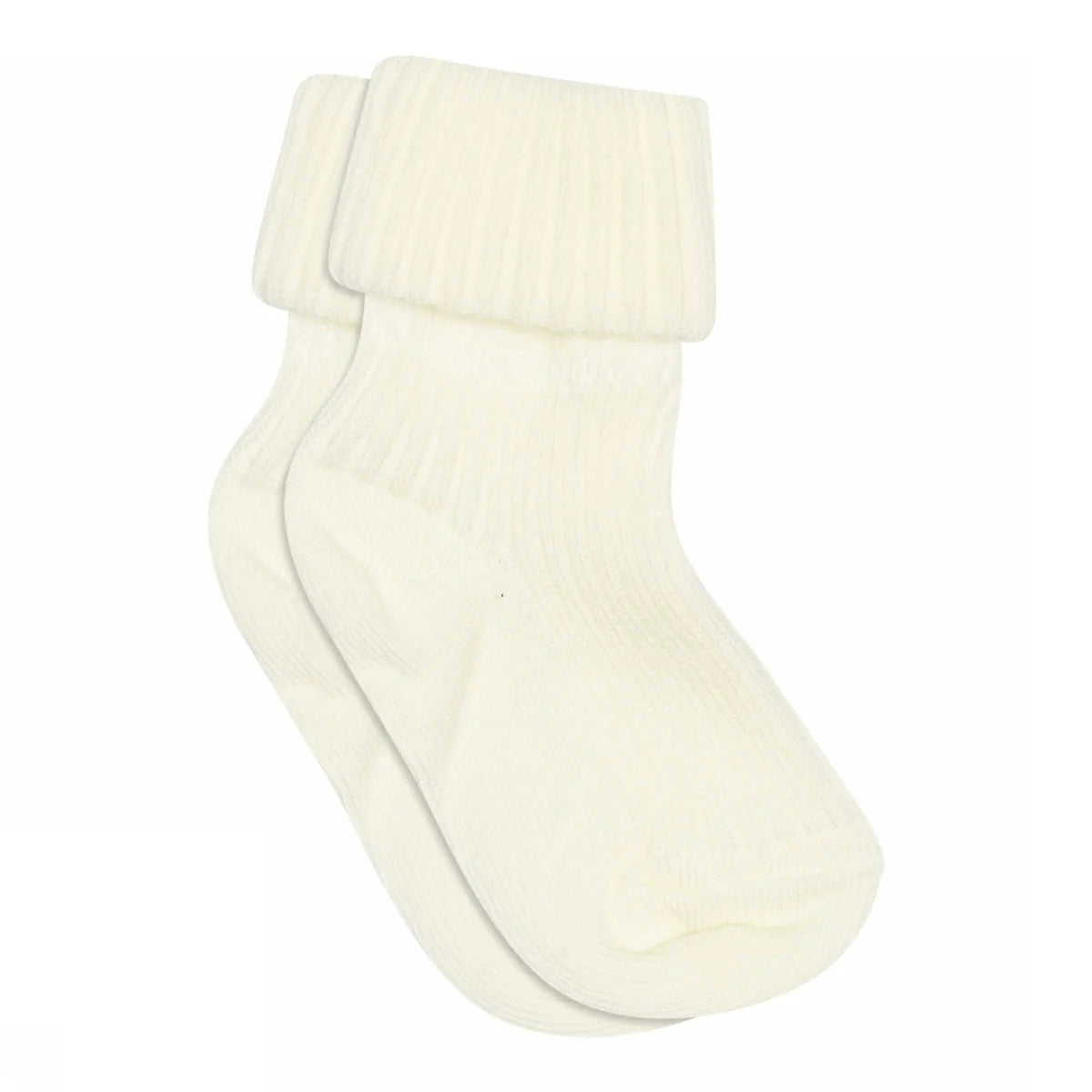 Cotton rib baby socks - Snow White