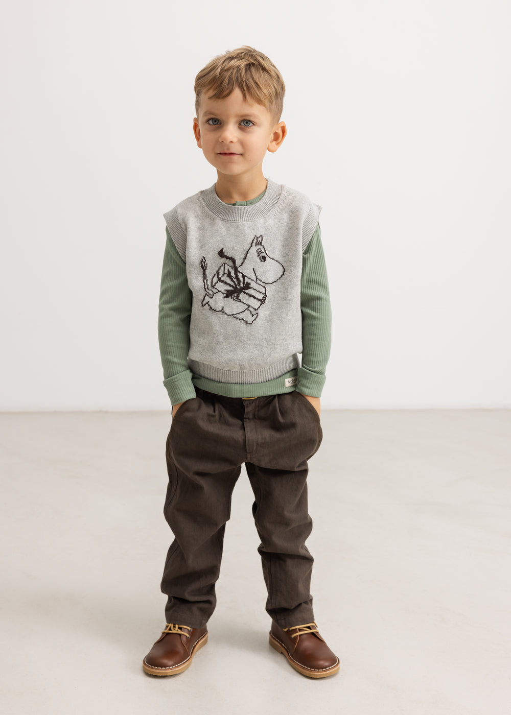 Vest - Tanja - Light Cotton Wool Jaquard - Moomin - Marmar