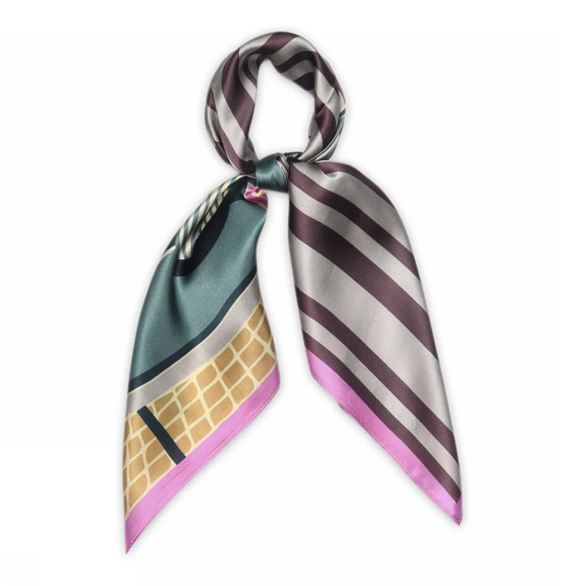 Eta silk scarf - Grape Skin