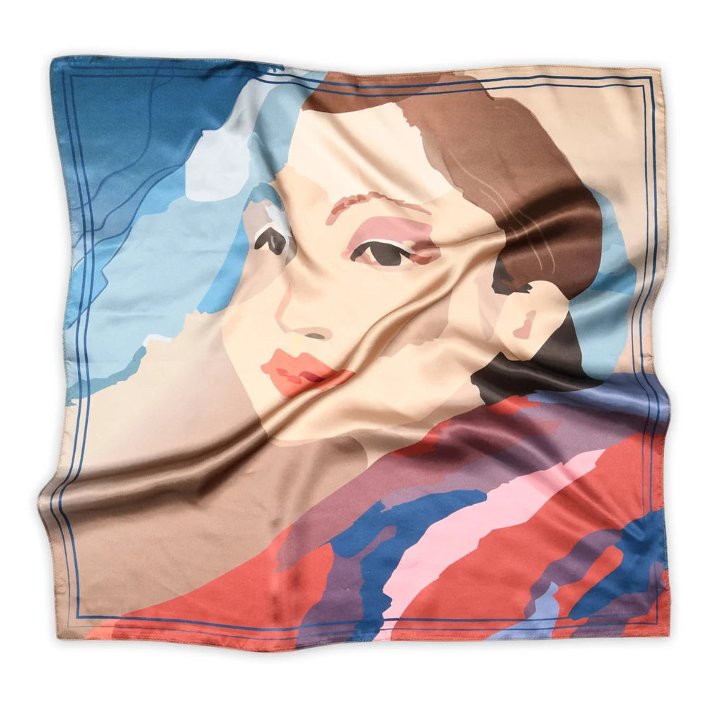 Willa silk scarf - Karanda Red