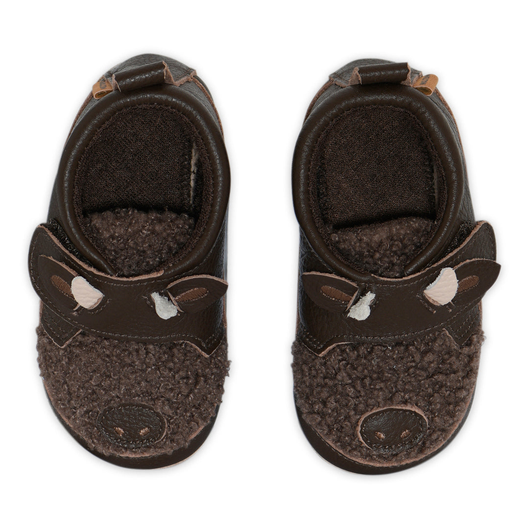 Buffalo leather slippers - Hjemmesko
