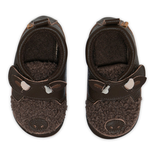 Buffalo leather slippers - Hjemmesko
