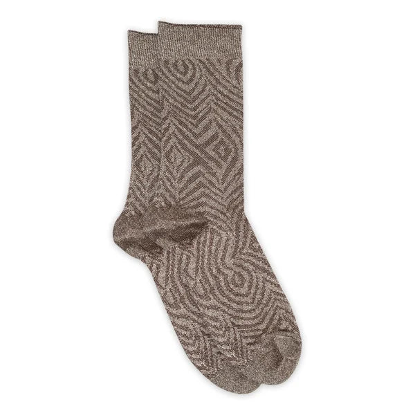 Luisa glitter socks	- Dark Brown