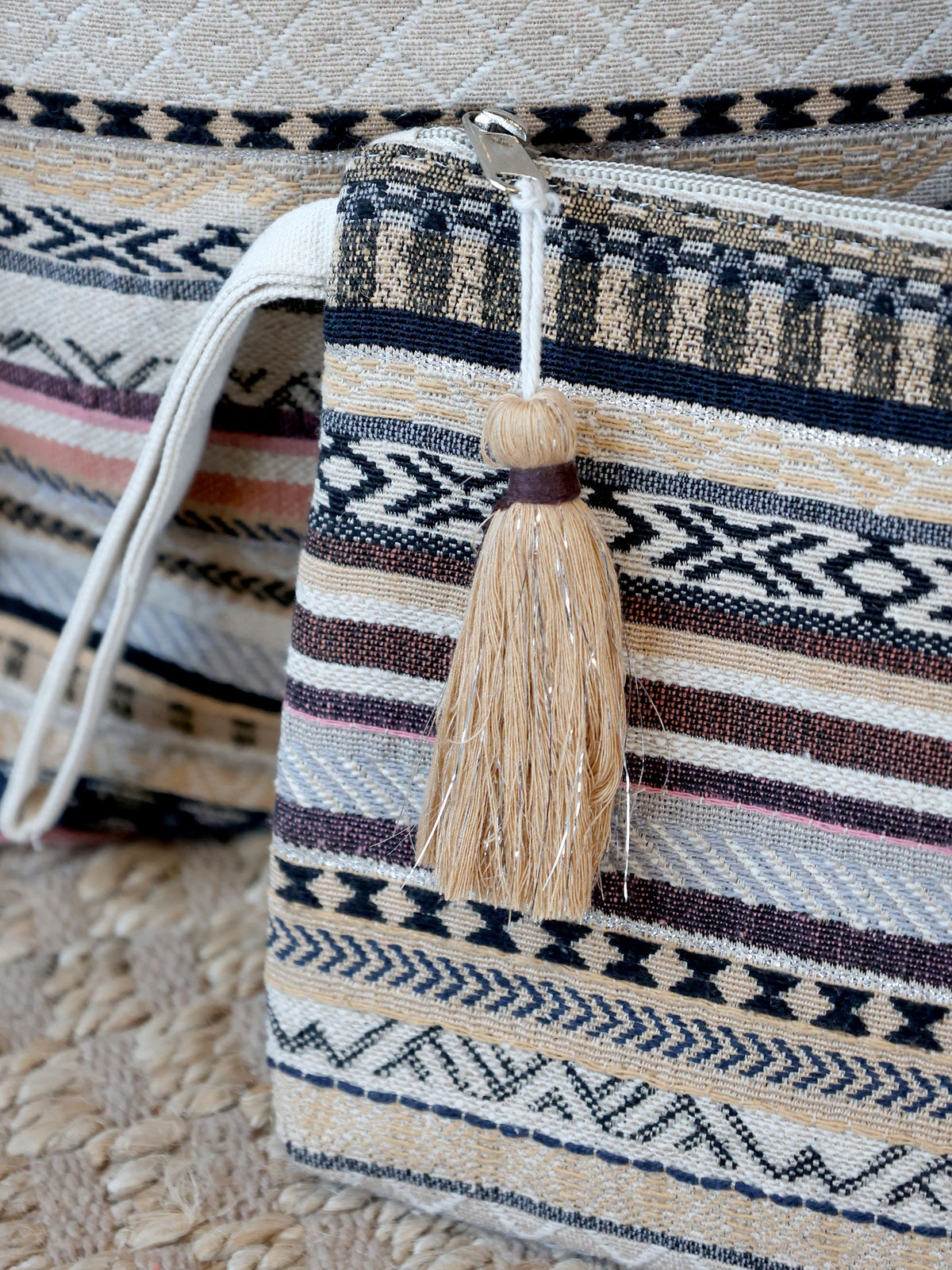 Sens clutch jacquardvævet – Verte