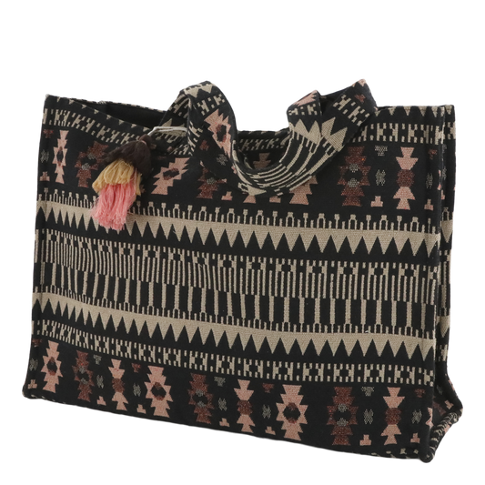 Sens Shopper jacquardvævet – kul