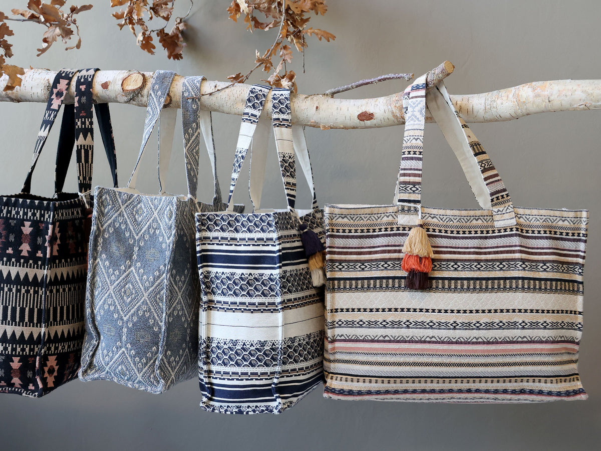Sens Shopper jacquardvævet – kul