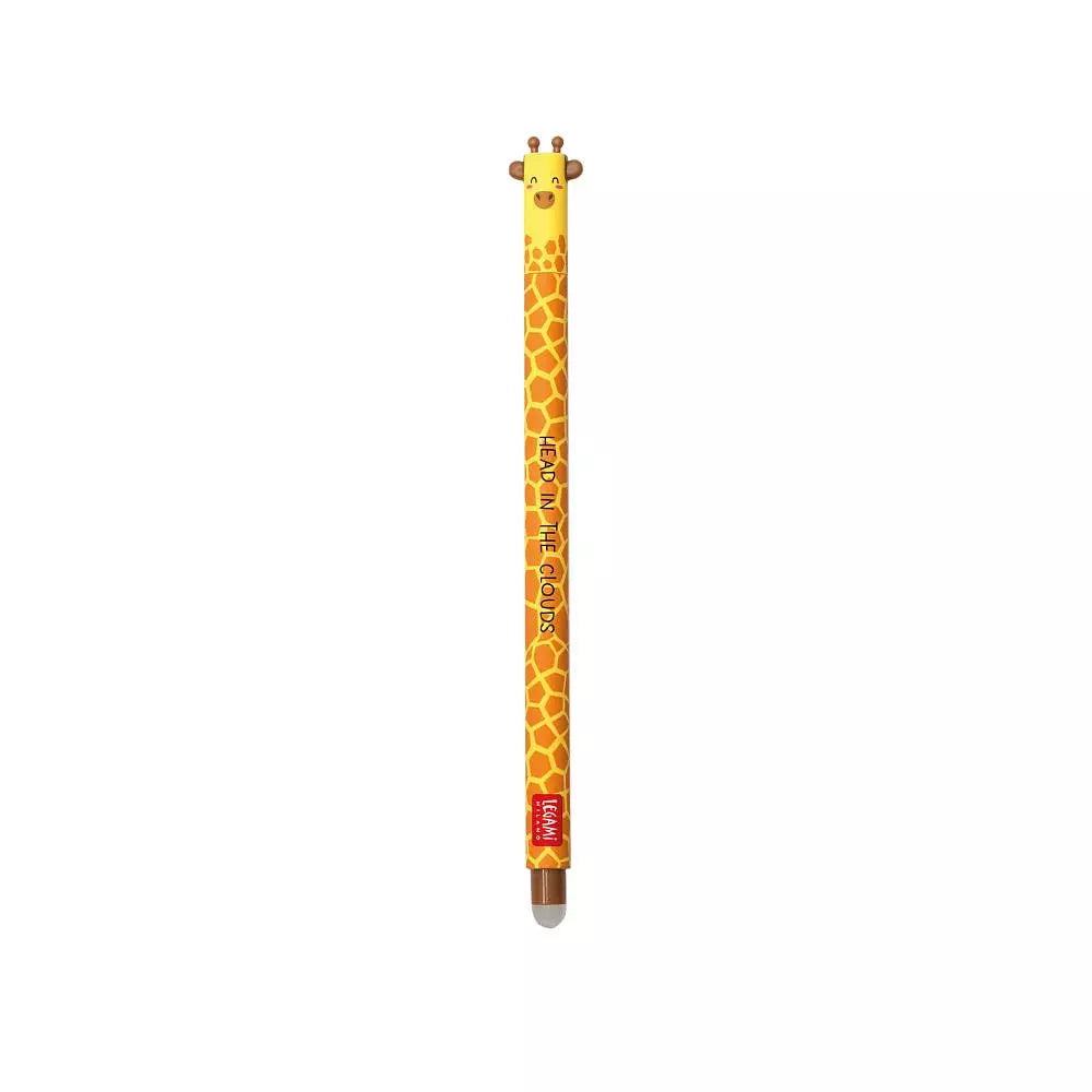 Giraf Viskelæderpen | Sort Gelpen der Kan Viskes Ud | 0,7 mm