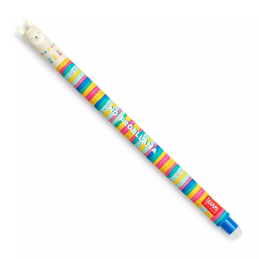 Lama Viskelæderpen | Blå Gelpen der Kan Viskes Ud | 0,7 mm