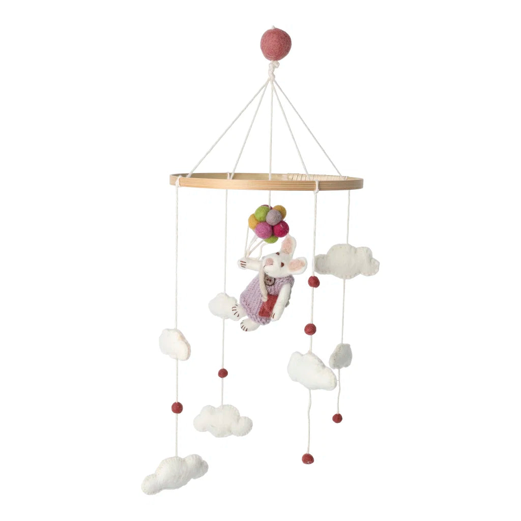 Mobile - Girl Bunny w/Balloons