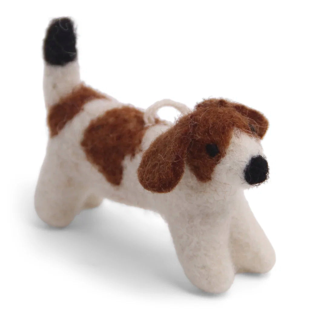 Jack Russell – håndlavet hund i filt