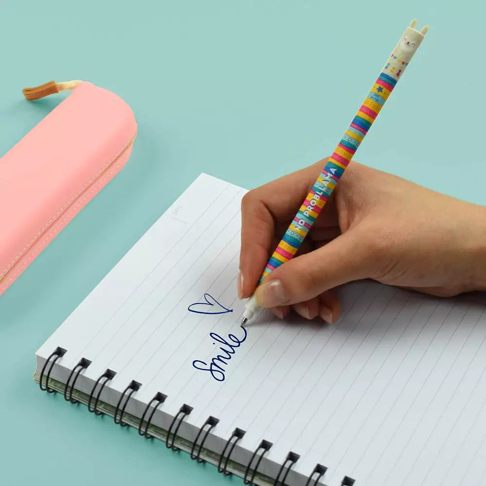 Lama Viskelæderpen | Blå Gelpen der Kan Viskes Ud | 0,7 mm