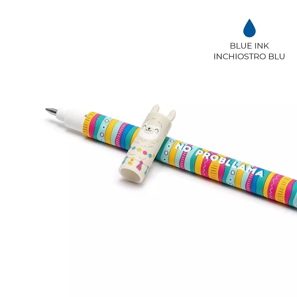 Lama Viskelæderpen | Blå Gelpen der Kan Viskes Ud | 0,7 mm
