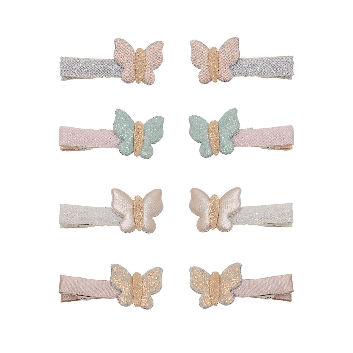 Mimi & Lula - 8 Hårclips - Bella Butterfly