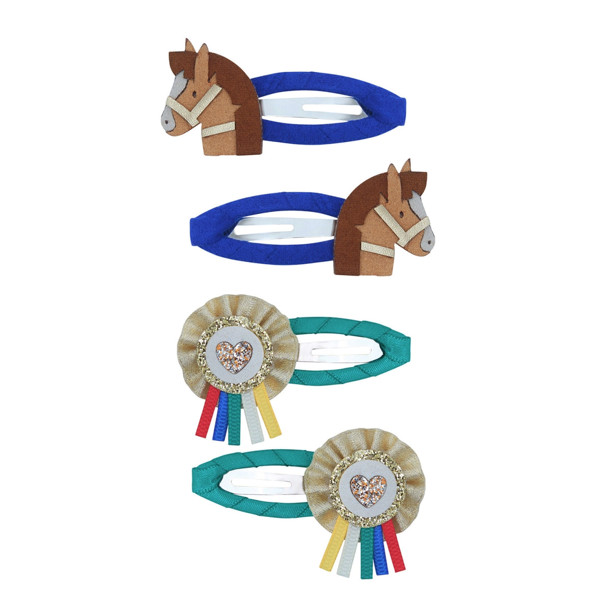 4 Hårspænder - Show Pony