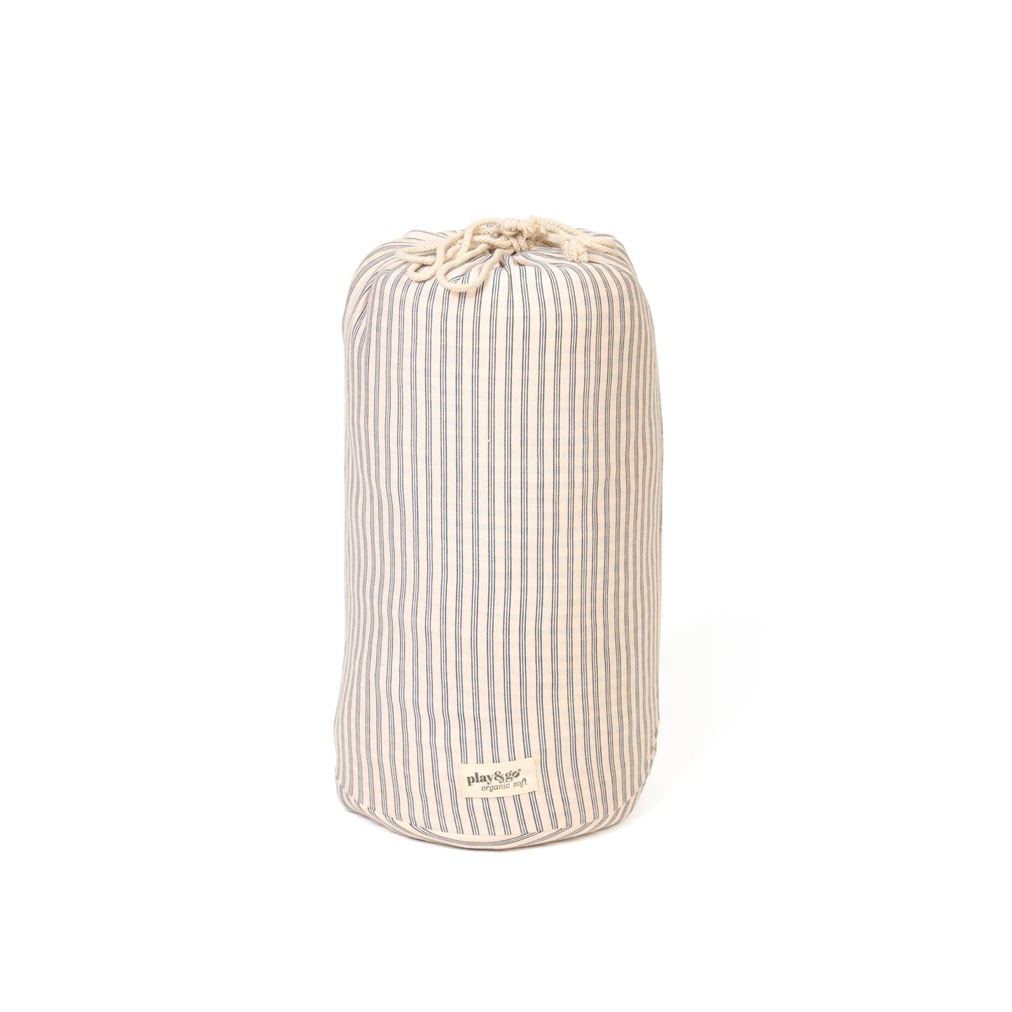 Play & Go baby legetæppe og opbevaring - Blue Stripes Organic