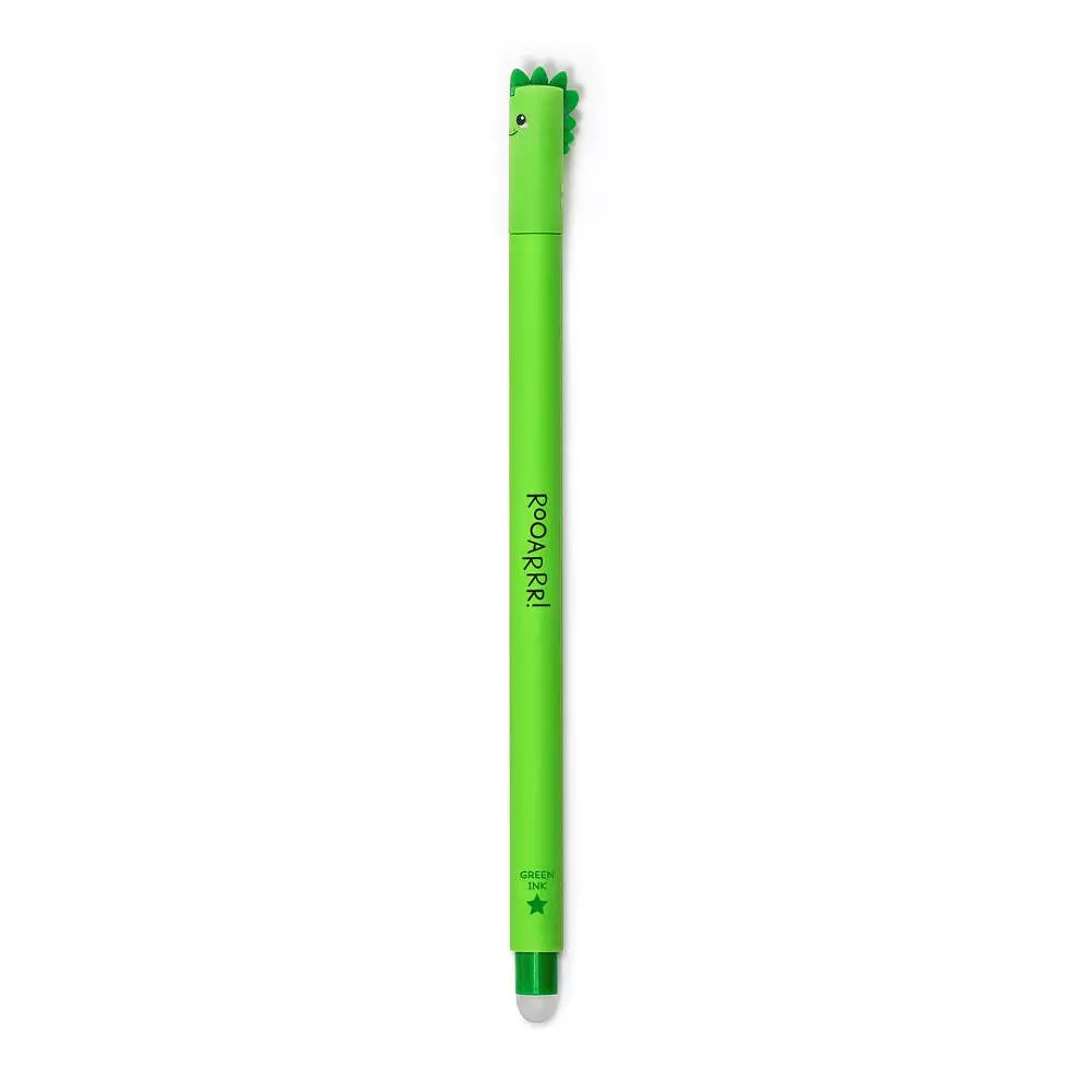 Dino Viskelæderpen | Grøn Gelpen der Kan Viskes Ud | 0,7 mm
