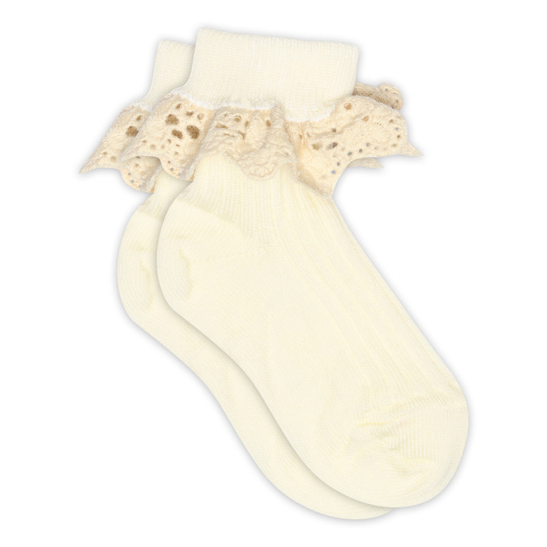 Lea socks - lace - Ecru