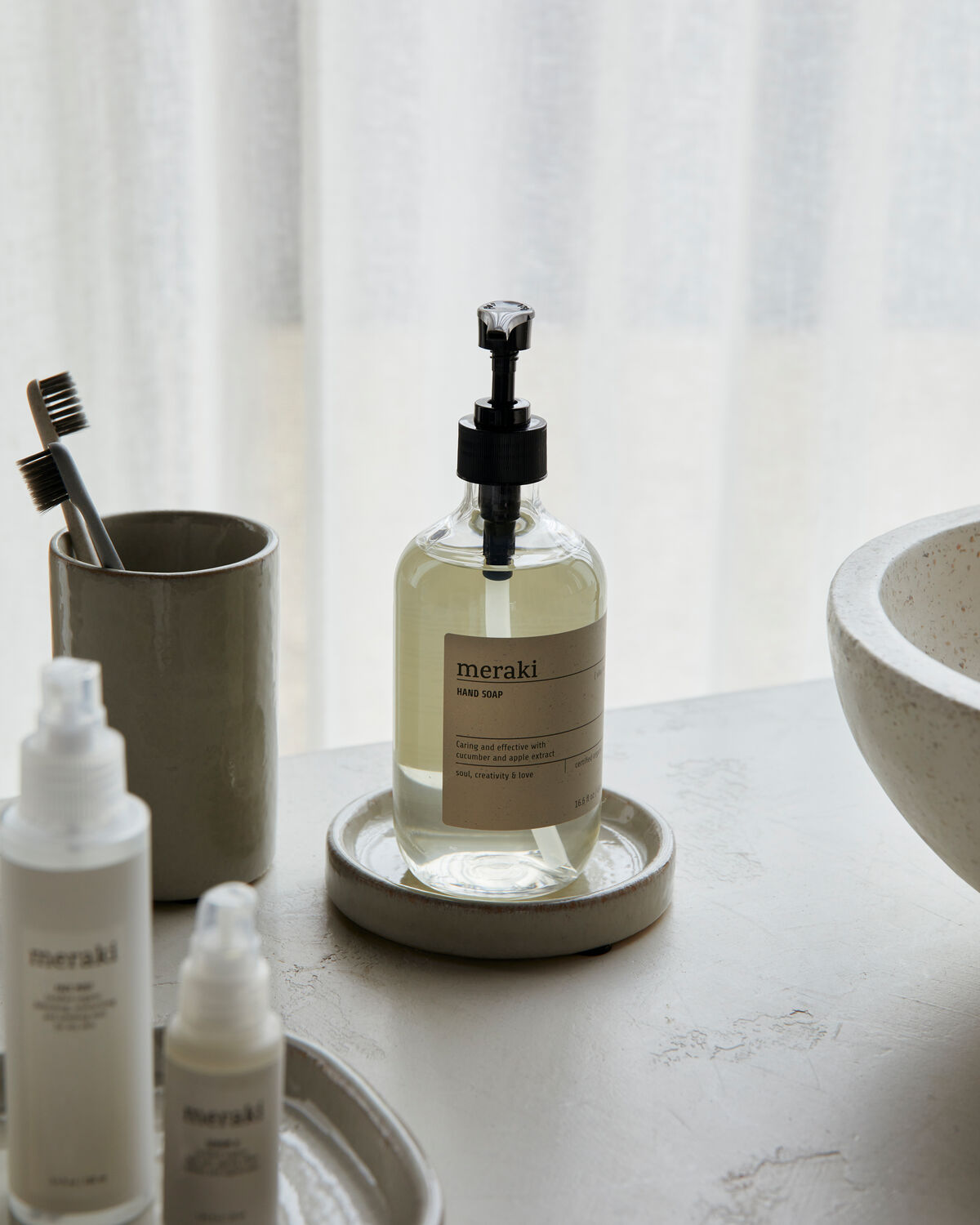 Meraki Sæbeholder - MKDatura - Shellish grey