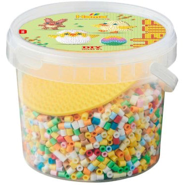 HAMA midi perler 4000stk + oval stiftplade - Påske