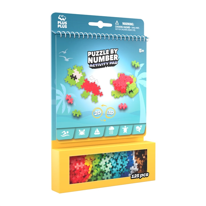 Plus-Plus Ocean Activity Pad – Kreative eventyr under havets overflade