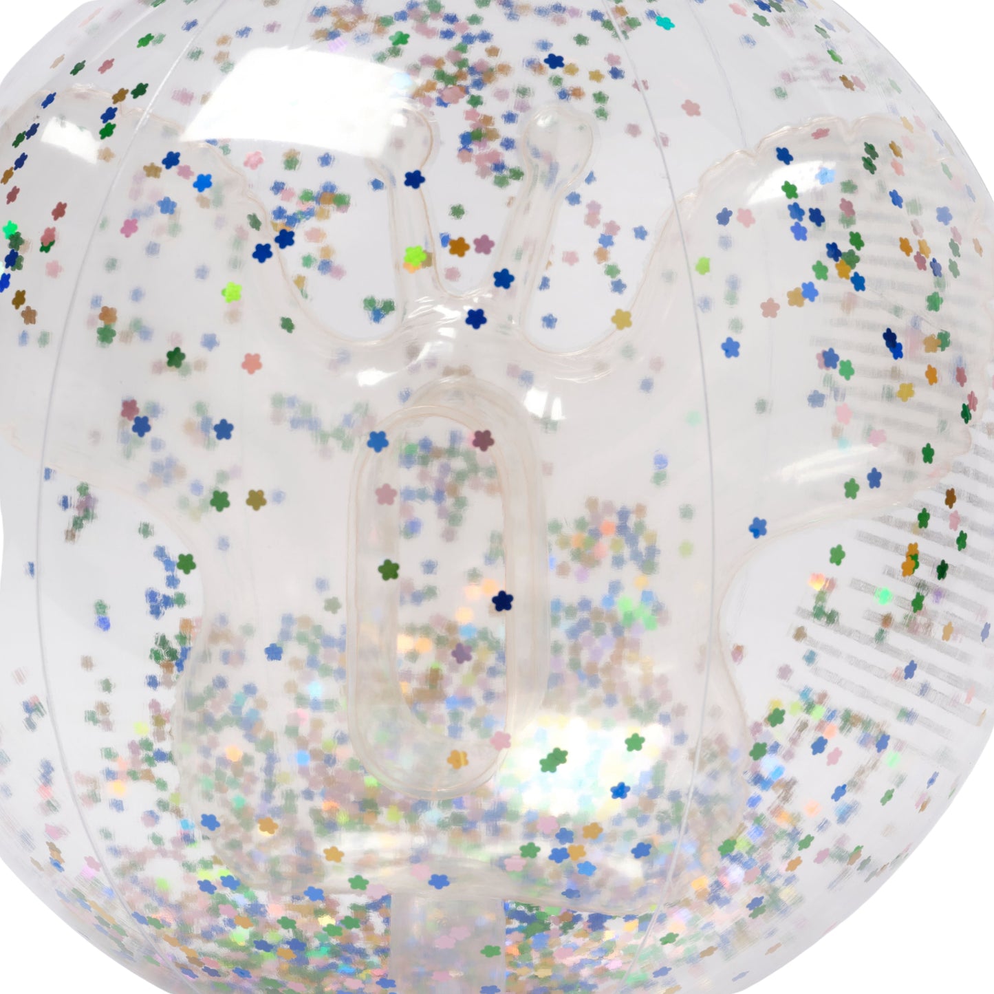 Badebold - 3D Inflatable Beach Ball Cotton Candy Glitter