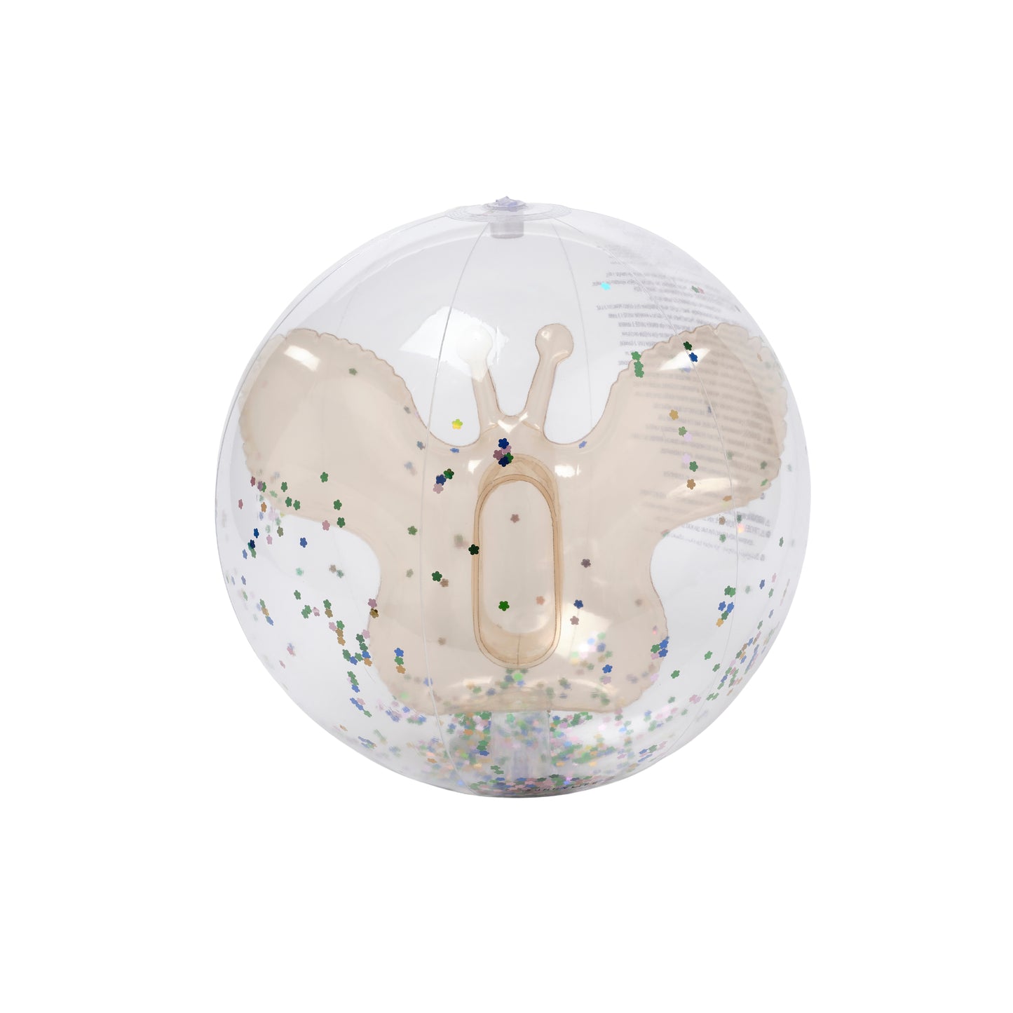 Badebold - 3D Inflatable Beach Ball Cotton Candy Glitter