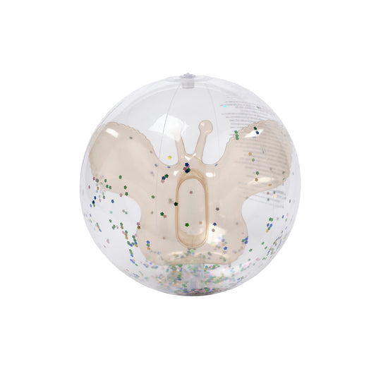 Badebold - 3D Inflatable Beach Ball Cotton Candy Glitter