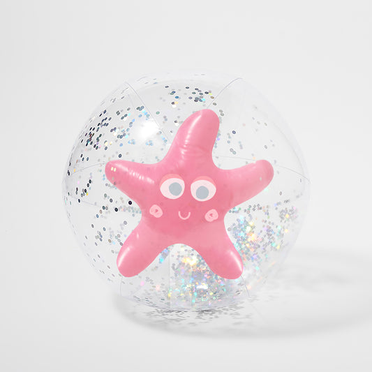 Badebold - 3D Inflatable Beach Ball Ocean Treasure Rose