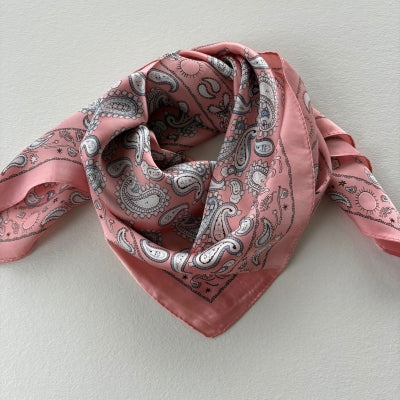Tørklæde - paisley mønster - Rosa
