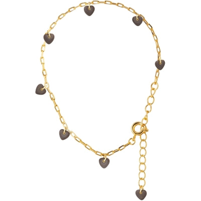 Armbånd - Love U Bracelet gold plated - Cocoa Powder