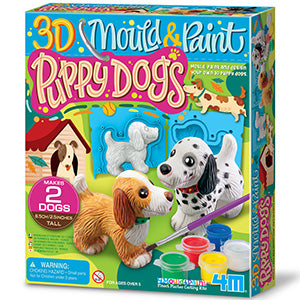 Form og Mal 3D  Gips Hunde