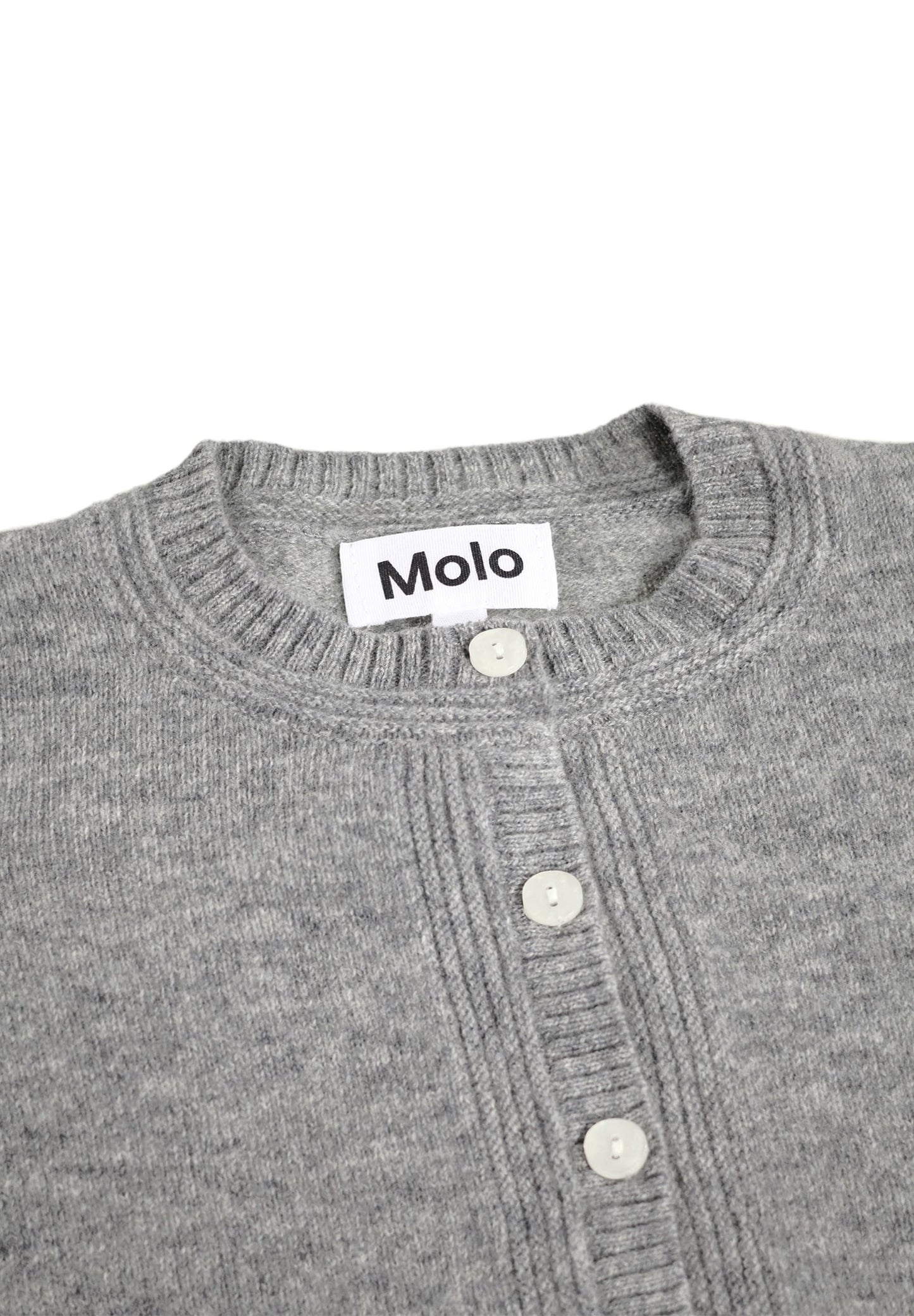 MOLO Strik Cardigan - Gita - Grey Melange