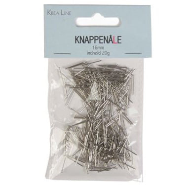 Knappenåle prym sølv 16mm 20g