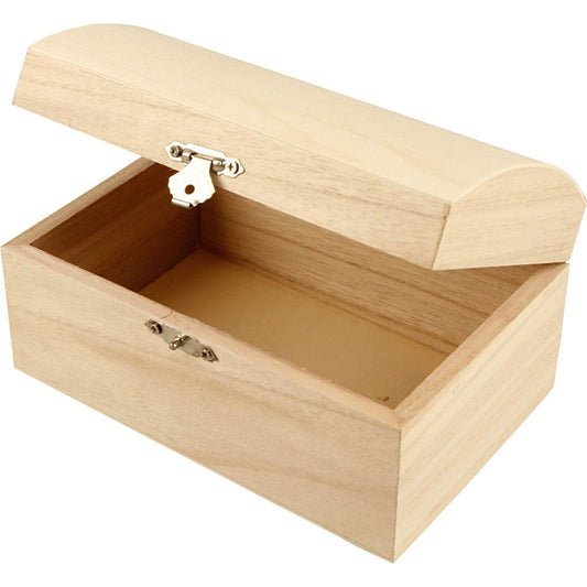 Skattekiste - Dekorer selv - 16,5x11x8,55 cm