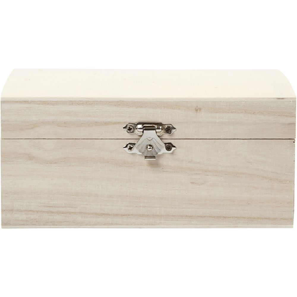 Skattekiste - Dekorer selv - 16,5x11x8,55 cm
