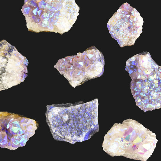 AURA AMETHYST CLUSTER - STEN