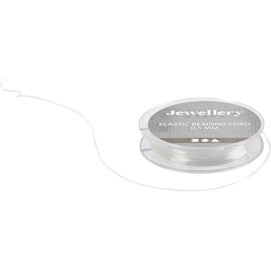 Elastiksnor 10 m/ 1 rl., tykkelse 0,5 mm