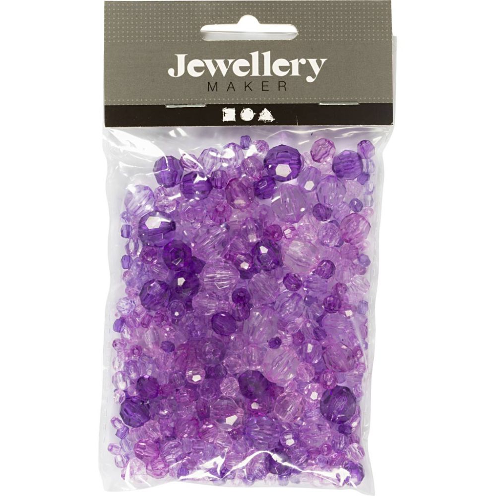 Facetperler - Lilla