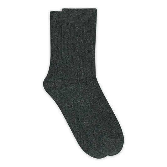 Julia glitter sock - Deep Forest