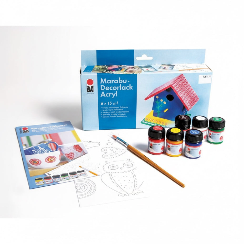 Marabu Decorlack grundsæt 6x15ml