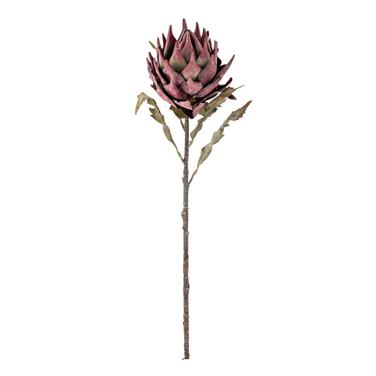 Protea Stilk - Lilla - Kunstige Blomster