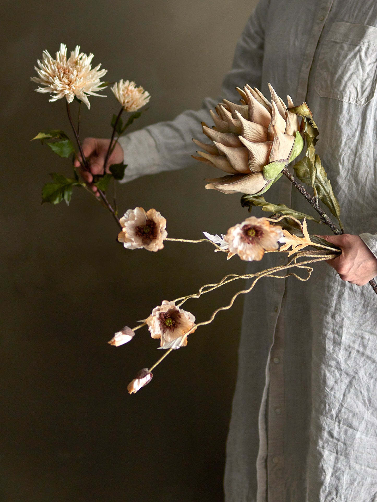 Chrysantemum Stilk - Natur - Kunstige Blomster