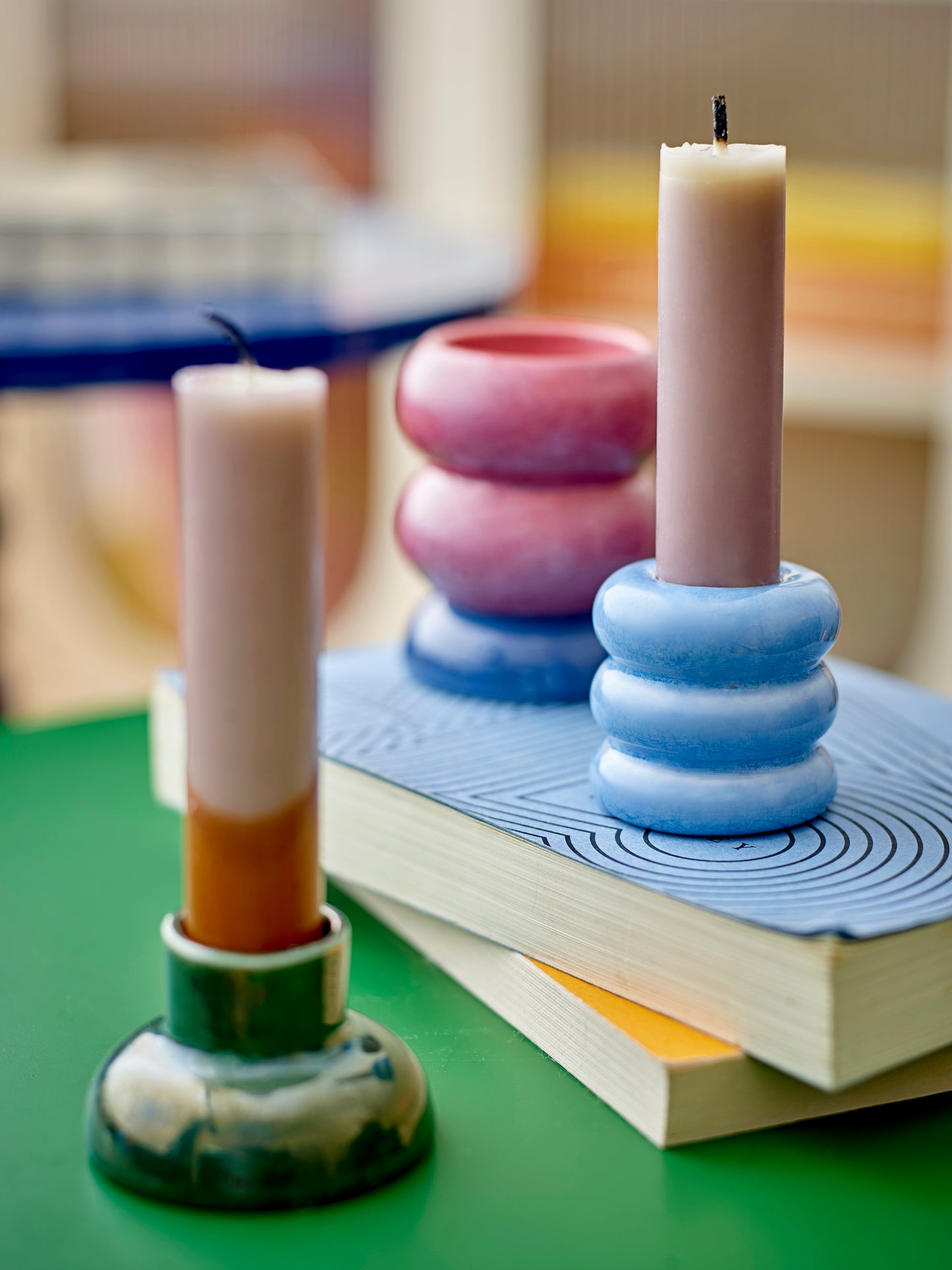 Tana Votive & Candle Holder - Multifarvet - Stentøj