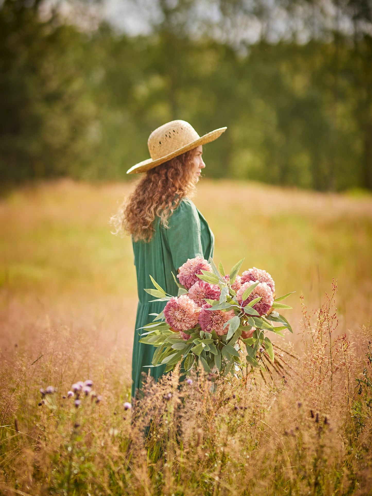Chrysantemum Stilk - Rosa - Kunstige Blomster